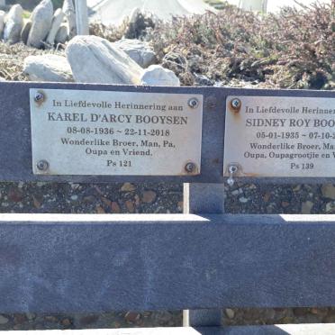 BOOYSEN Sidney Roy 1935-2018 :: BOOYSEN Karel D'Arcy 1936-2018