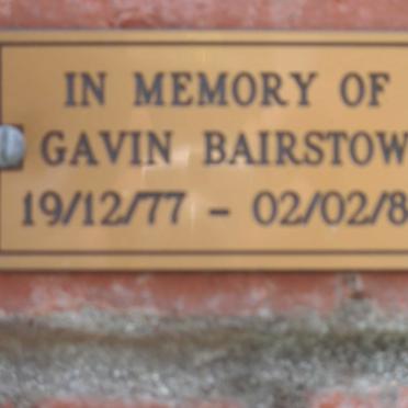 BAIRSTO Gavin 1977-1984