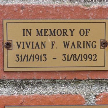 WARING Vivian F. 1913-1992