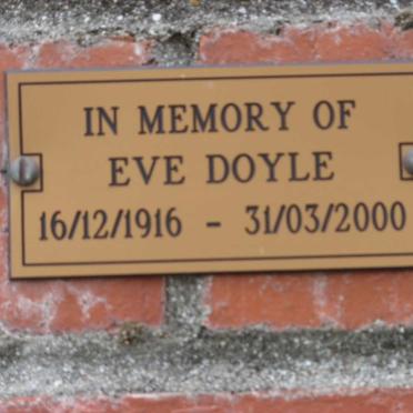 DOYLE Eve 1916-2000