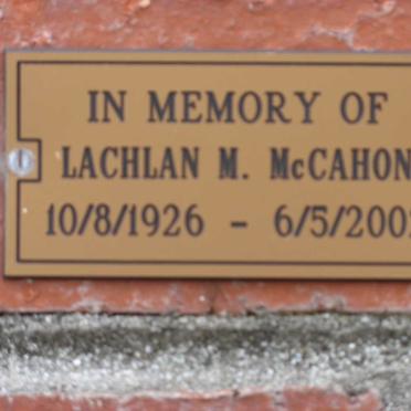 McCAHON Lachlan M. 1926-2002