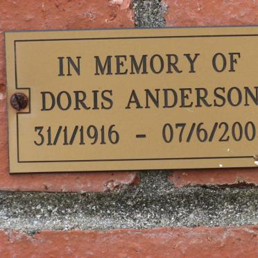 ANDERSON Doris 1916-2005