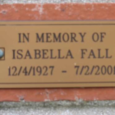 FALL Isabella 1927-2001