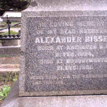 BISSET Alexander 1824-1901