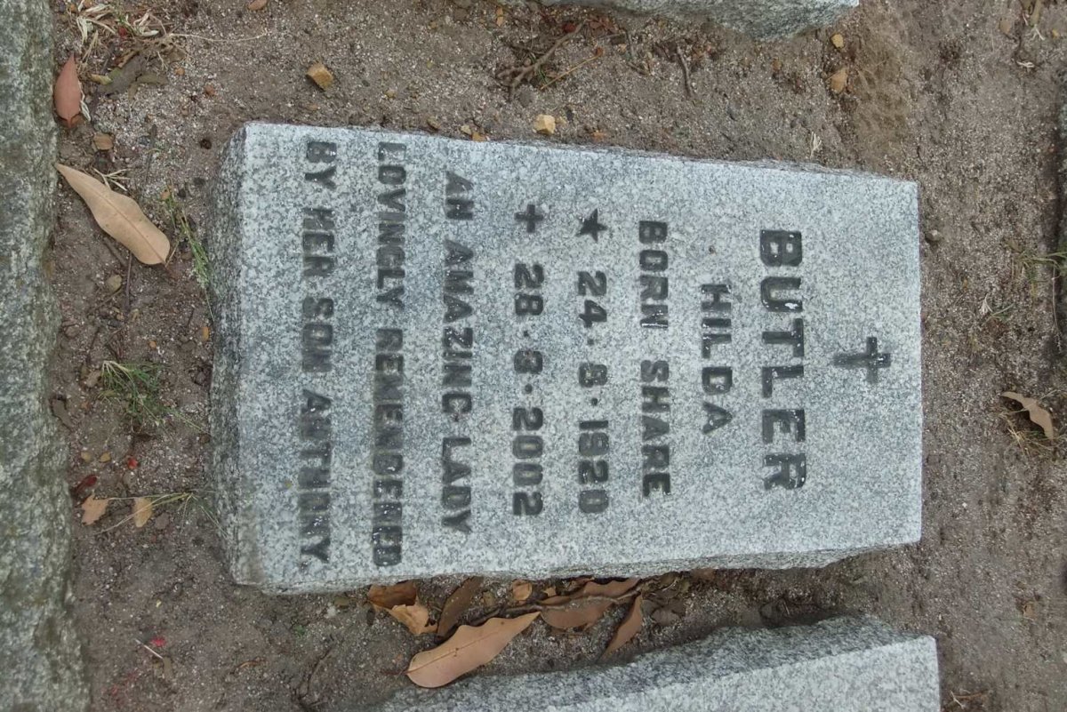 BUTLER Hilda nee SHARE 1920-2002