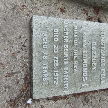 BAZELEY Constance Pell nee EDMONDS -1972