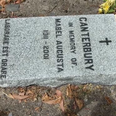 CANTERBURY Mabel Augusta 1911-2001