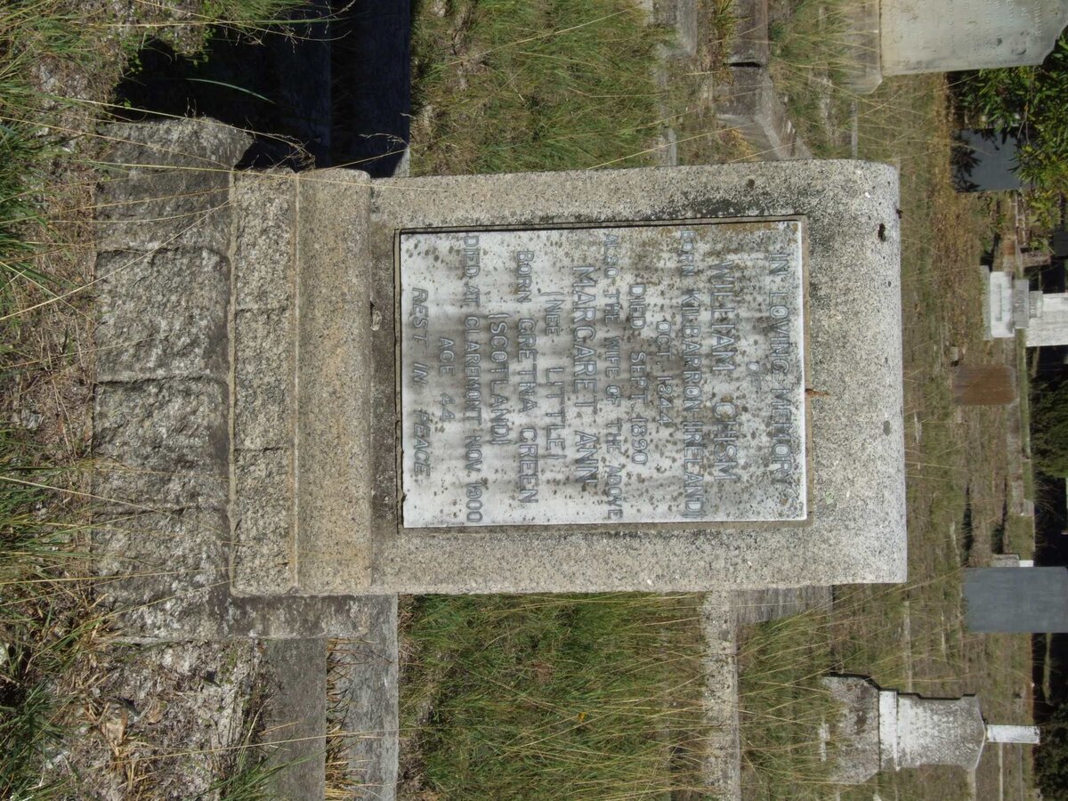 CHISM William 1844-1890 &amp; Margaret Ann LITTLE -1900