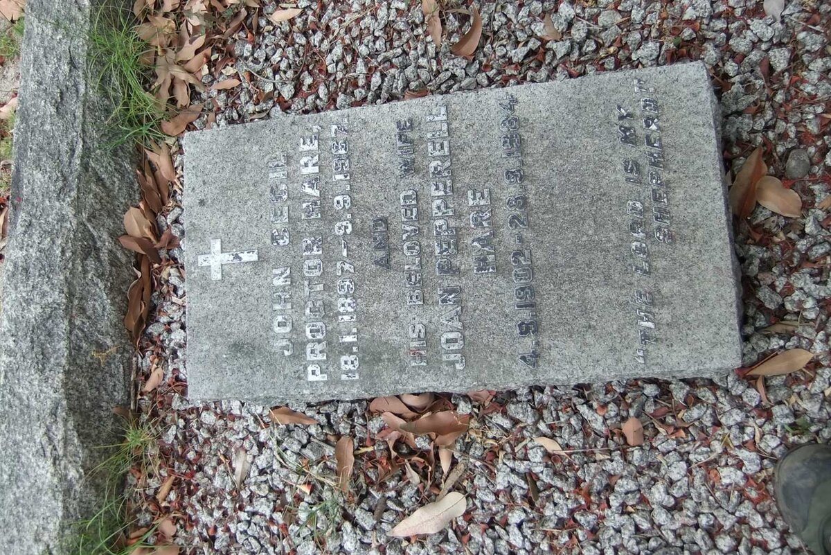 HARE John Cecil Proctor 1897-1967 &amp; Joan Pepperell 1902-1984