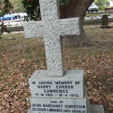 LAWRENCE Harry Gordon 1901-1973 &amp; Jean Margaret Christian St. Leger SEARLE 1909-1999