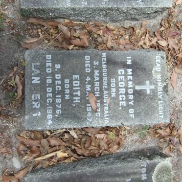 LANBERG George 1876-1947 &amp; Edith 1876-1964