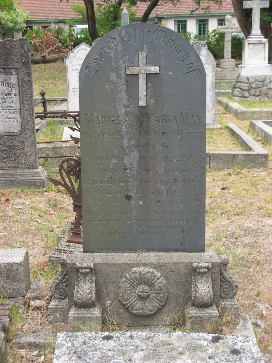 MANSON Margaret Maria May  -1876