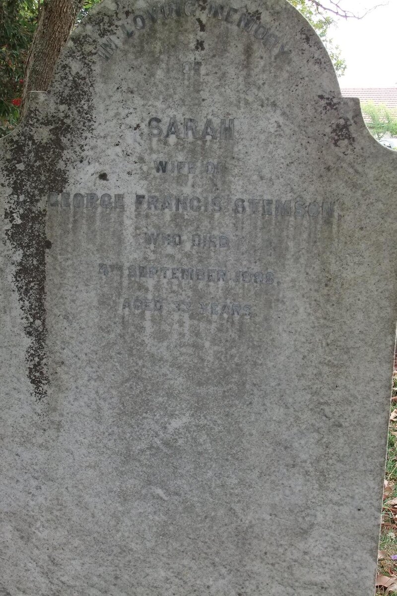 STEMSON Sarah -1889