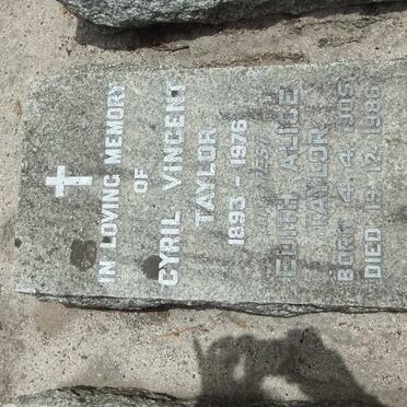 TAYLOR Cyril Vincent 1893-1976 &amp; Edith Alice 1905-1986