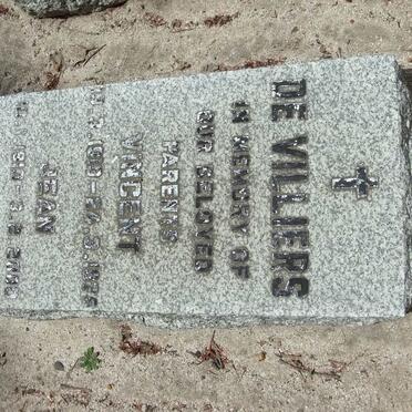 VILLIERS Vincent, de 1918-1975 &amp; Jean 1919-2000