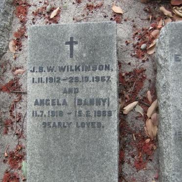 WILKINSON J.B.W. 1912-1967 &amp; Angela 1918-1989
