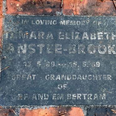 BROOK Tamara Elizabeth, ANSTEE 1989-1989