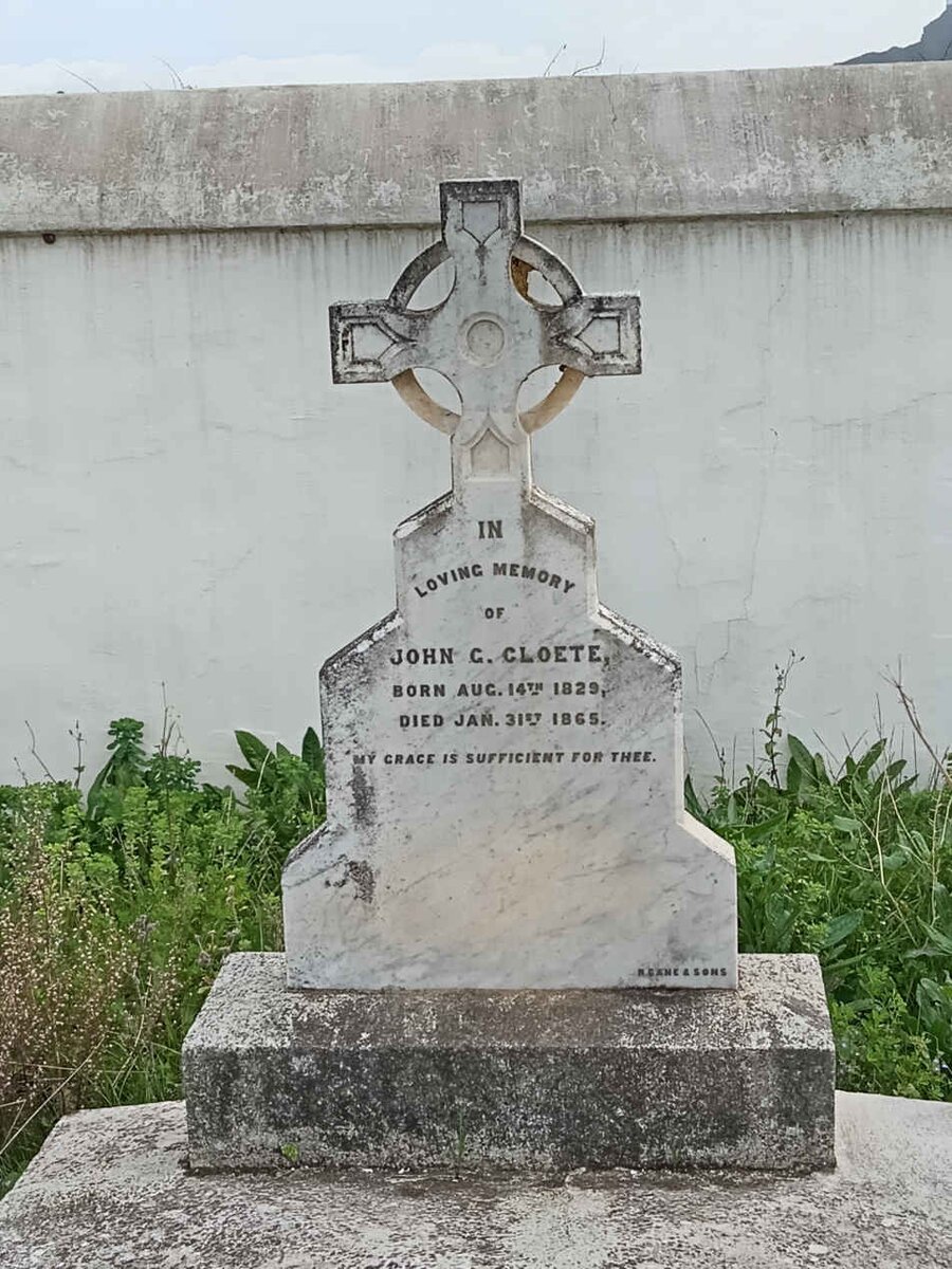 CLOETE John G. 1829-1865