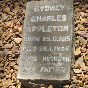 APPLETON Sydney Charles 1915-198?