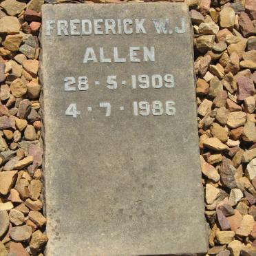 ALLEN Frederick W.J. 1909-1986