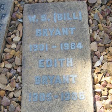 BRYANT W.S. 1901-1984 &amp; Edith 1905-1986
