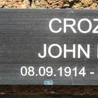 CROZIER John Moir 1914-2005