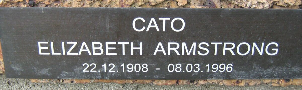CATO Elizabeth Armstrong 1908-1996