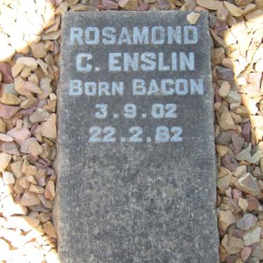 ENSLIN Rosamond C. nee BACON 1902-1982