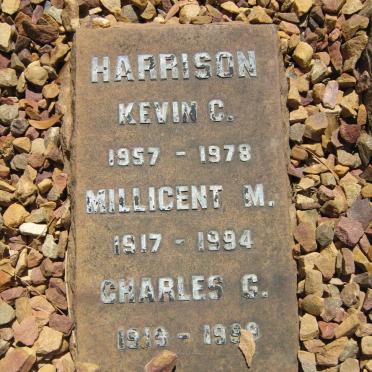 HARRISON Charles G. 1919-1999 &amp; Millicent M. 1917-1994 :: HARRISON Kevin C. 1957-1978
