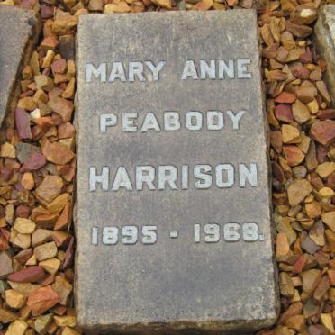 HARRISON Mary Anne nee PEABODY 1895-1968