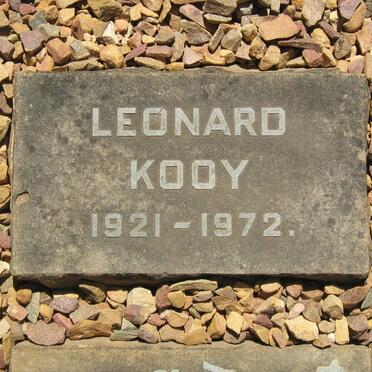 KOOY Leonard 1921-1972