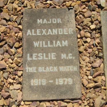 LESLIE Alexander William 1919-1979