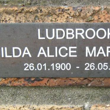 LUDBROOK Hilda Alice Margaret 1900-1991
