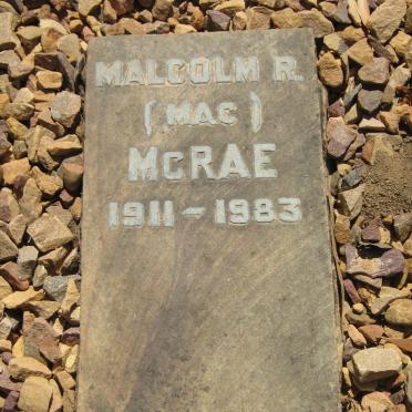 McRAE Malcolm R. 1911-1983