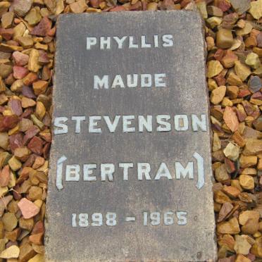 STEVENSON Phyllis Maude nee BERTRAM 1898-1965
