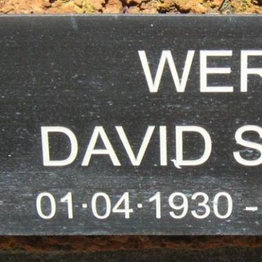 WERGE David Stuart 1930-2003