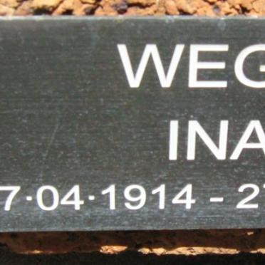 WEGE Ina 1914-2004