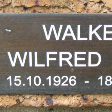 WALKER Wilfred Alan 1926-1994