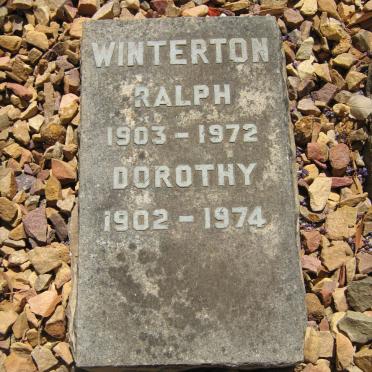 WINTERTON Ralph 1903-1972 &amp; Dorothy 1902-1974