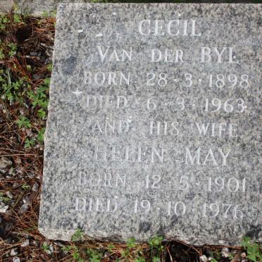 BYL Cecil, van der 1898-1963 &amp; Helen May 1901-1976 