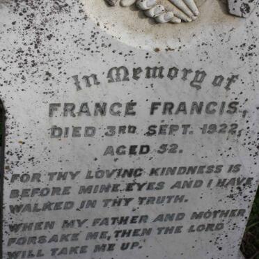 FRANCIS France -1922