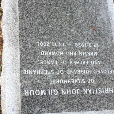 GILMOUR Christian John 1938-2001