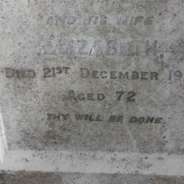 BOUNDSOME Elizabeth -1917