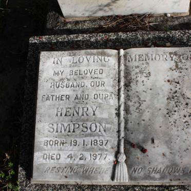SIMPSON Henry 1897-1977