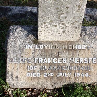 VERSFELD Olive Frances -1940