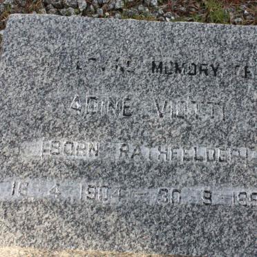 VIOTTI Adine nee RATHFELDER 1904-1990