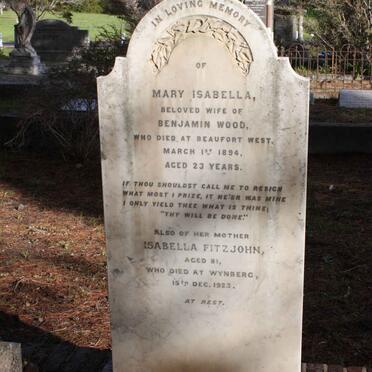 WOOD Mary Isabella -1894 :: FITZJOHN Isabella -1923