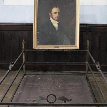 Western Cape, CAPE TOWN, City Centre, Metropolitan Methodist Church, gravestone