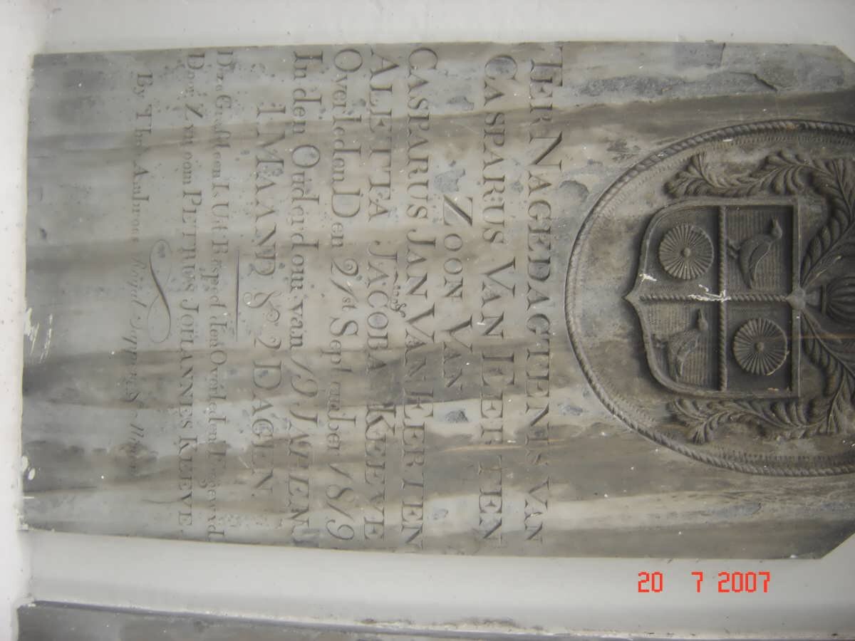 EERTEN Casparus, van -1819