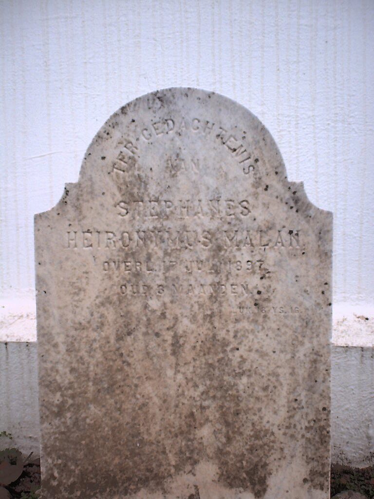 MALAN Stephanus Heironymus 1897-1897